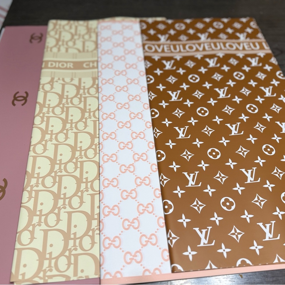 20 Sheets Luxury Wrapping Paper Set - 5 Sheets Each Design - Premium Gift Packg